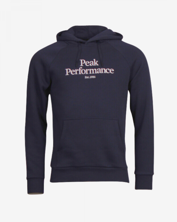 Peak Performance Original logo hættetrøje - Navy - Str. S - Modish.dk