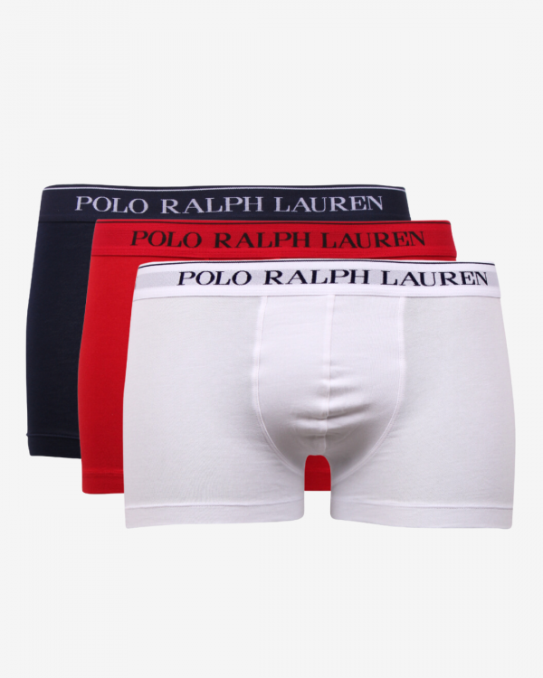 Ralph Lauren Boxershorts trunk 3-pak - Rød mix - Str. S - Modish.dk