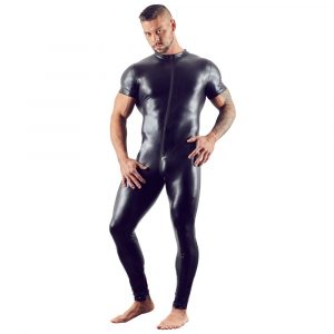 Sven Joyment Sort Jumpsuit med korte ærmer til mænd - XL