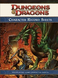 D&D 4.0 TilbehÃ¸r - Character Record Sheets - Dungeons And Dragons 4th Edition