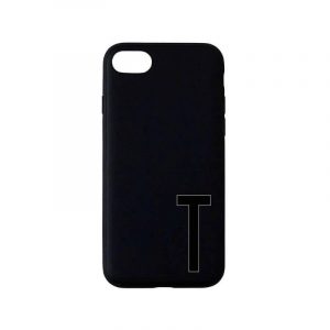 Design Letters - Personal ''T'' Phone Cover Iphone 7/8 - Black