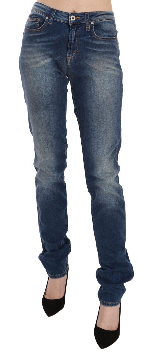 Fiorucci Blå Washed Slim Fit Denim Bukser & Jeans