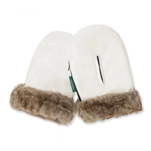 KongWalther Østerbro handsker, Creme Fur, Hvid med fleece for - KongWalther - Gloves - Buump