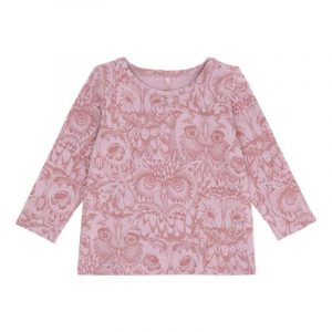Soft Gallery - Baby Bella T-shirt - Mauve Shadows AOP Owl Lavender - 68/6 mdr.
