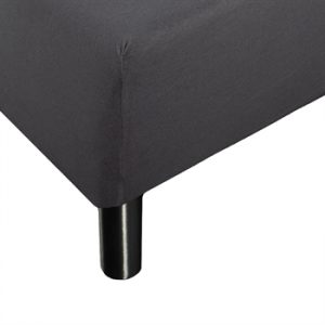 Stræklagen 160x200 cm - Antracitgråt Jersey lagen - 100% Bomuld - Faconlagen til madras