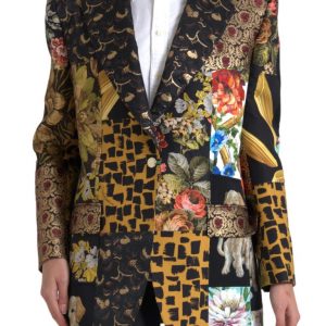 Dolce & Gabbana Multifarver Jacquard Frakke Blazer