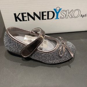 Kennedy Sko, Ballerina - Sølv Glimmer - 20