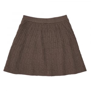 Pointelle merino uld nederdel (100)