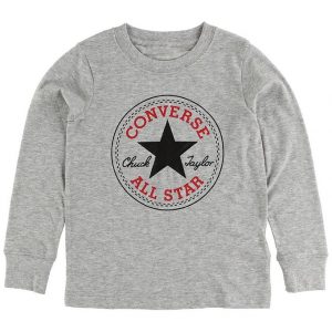 Converse Bluse - Gråmeleret m. Logo