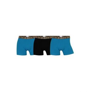 CR7 3-pak boxershorts af økologisk bomuld i blålige nuancer til herre