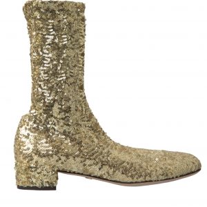 Dolce & Gabbana Guld Ankel Støvler