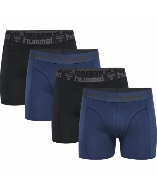 Hummel Marston 4pak underbukser/boxershorts i sort & mørkeblå til herre