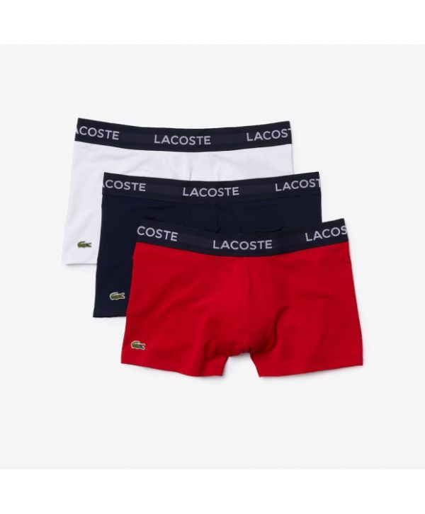 LACOSTE 3-pak mikrofiber underbukser/boxershort i forskellige farver til herre
