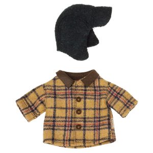 Lumberjacket og hat til Teddy Far, Maileg