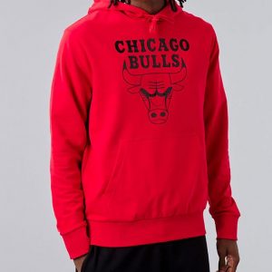 New Era Hættetrøje - Chicago Bulls - Rød