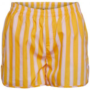 PIECES dame shorts PCLETTY - Banana With stripes