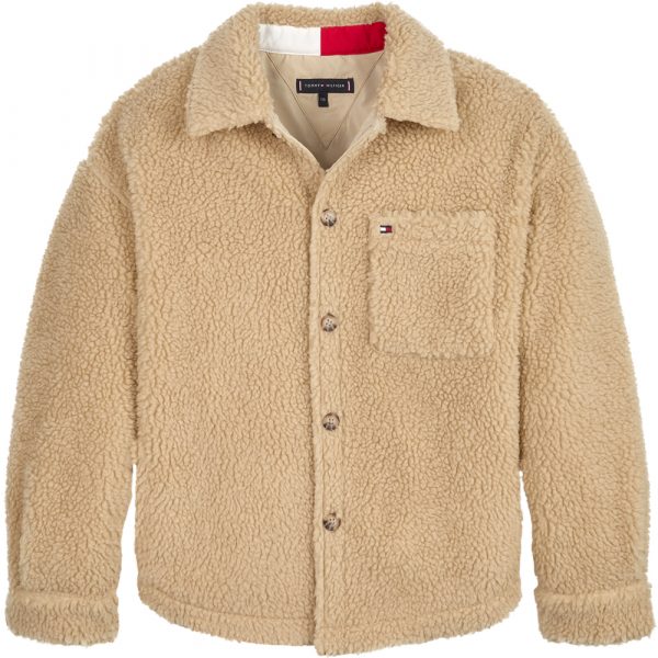 Trench teddy fleece jakke (10 år/140 cm)