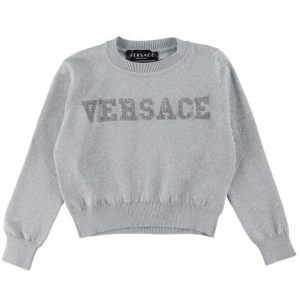 Versace Bluse - Strik - Sølv
