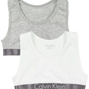 Calvin Klein Toppe - 2-pak - Gråmeleret/Hvid