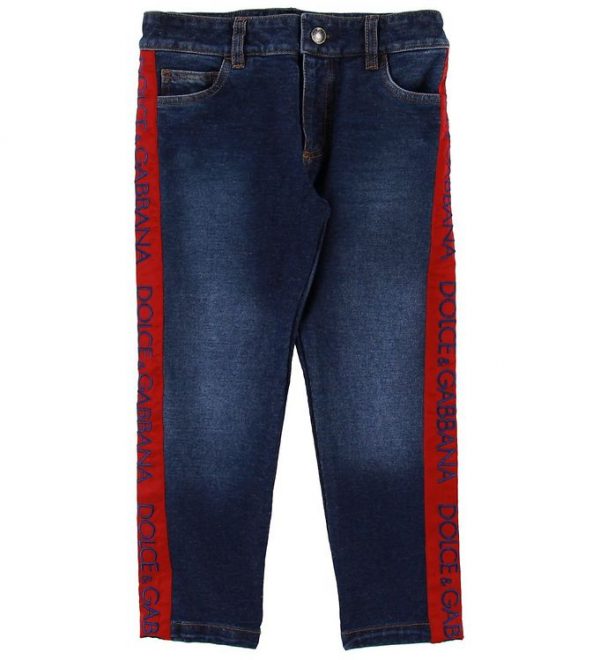 Dolce & Gabbana Jeans - Blå Denim m. Rød
