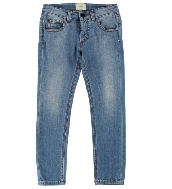 Fendi Kids Jeans - Blå m. Hjerter