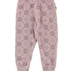 Joha Leggings - Uld - Rosa m. Stjerner