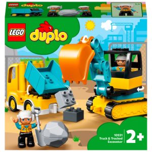 LEGO DUPLO Lastbil og gravemaskine på larvefødder
