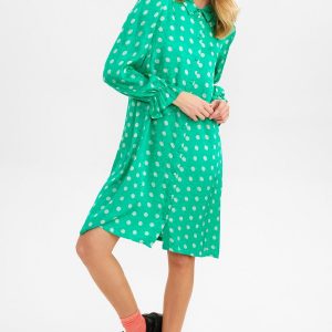 Nümph Nubell Skjorte Kjole, Farve: Simply Grøn, Størrelse: 34, Dame