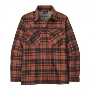 Patagonia Mens Ins Org Ct MW Fjord Flannel Shirt (Rød (ICE CAPS: BURL RED) Small)
