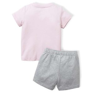 Puma Minicats Tee & Shorts set Pink