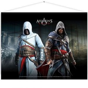 Assassin's Creed - Altair & Ezio - Wallscroll (Top kvalitets "stof plakat") *Crazy tilbud*