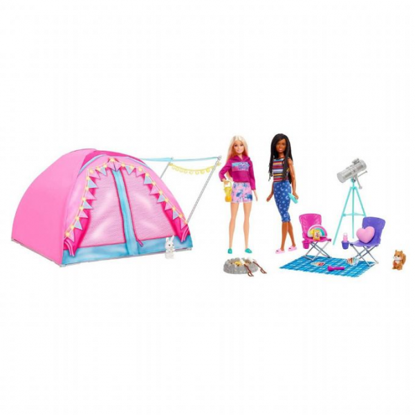 Barbie Camping med Dukker