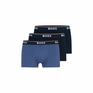 BOSS 3pak underbukser/boksershorts med stræk og logo-linning multifarvet til herre.