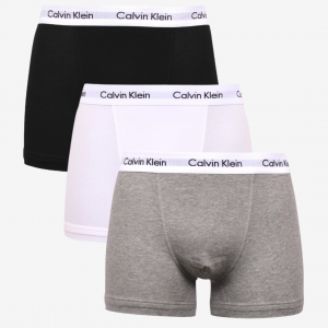 Calvin Klein Underbukser trunks 3-pak - Sort / Hvid / Grå - Str. M - Modish.dk