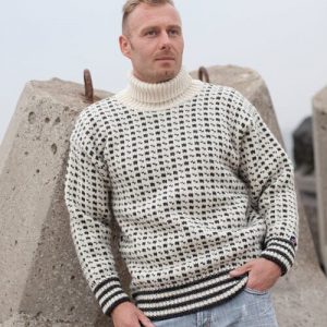 Charm - Islandsk Sweater Af 100% Ren Uld