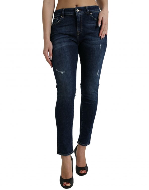 Dolce & Gabbana Blå Bomuld Denim Bukser & Jeans