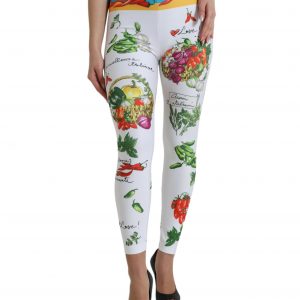 Dolce & Gabbana Hvid Leggings Bukser & Jeans