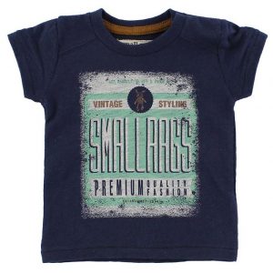 Small Rags T-Shirt - Navy m. Print