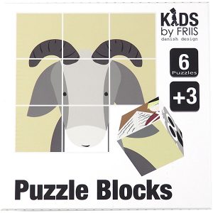 Kids by Friis - Klodser med 6 puslespil, eventyr