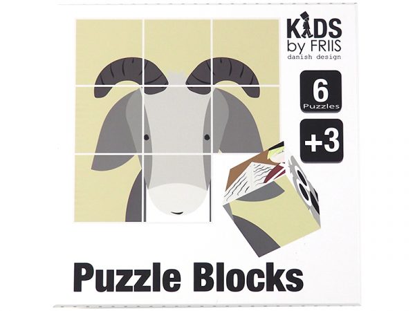 Kids by Friis - Klodser med 6 puslespil, eventyr