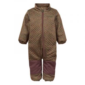 Mikk-Line - Termodragt Soft Thermal Recycled Suit AOP Teddy - Rubber - 92