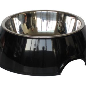 Qpet - Melamin skål sort vand/mad skål - 1,4 L - Pet Bowls, Feeders & Waterers