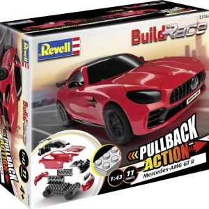 Revell - Mercedes Amg Gt Bil - Pullback Action - Build 'n Race - Rød - 23154