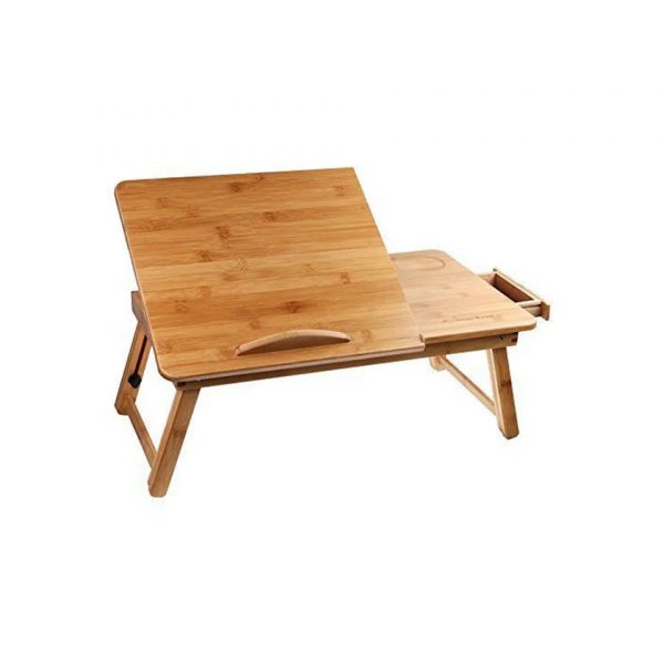 Senge bord i Bambus med Skuffe og Kopholder - WeDoBetter.dk