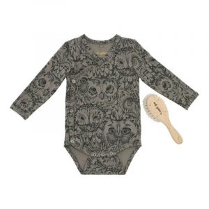 Soft Gallery - Body New Born Pack - AOP OWL Vetiver - 68/6 mdr.