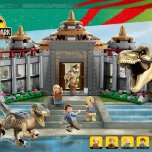 76961 LEGO Jurassic World Besøgscenter T. rex- og raptor-angreb