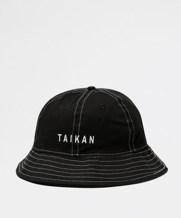 Bell Bucket Hat - Black Contrast Stitch