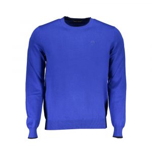 Blue Bomuld Sweater