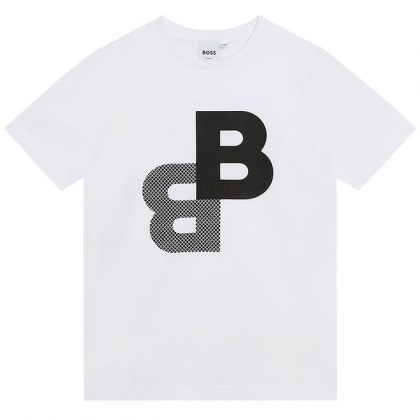 BOSS T-shirt – Hvid m. Print