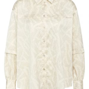 Bruuns Bazaar - Skjorte - Acacia Luisa Shirt - Light Square Print